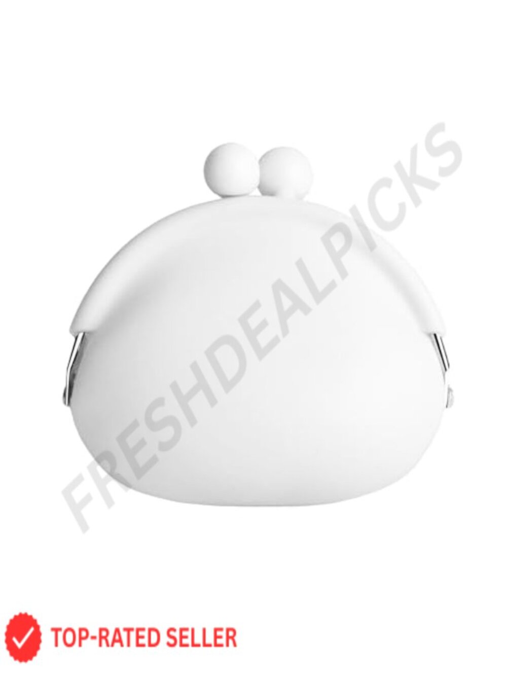 Silicone Coin Purse with Kiss Lock Closure for Women – Compact Small Change